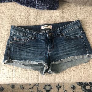 Garage jean short shorts